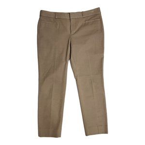 BANANA REPUBLIC Sloan Cropped Pant - Khaki - 6 Petite 6P